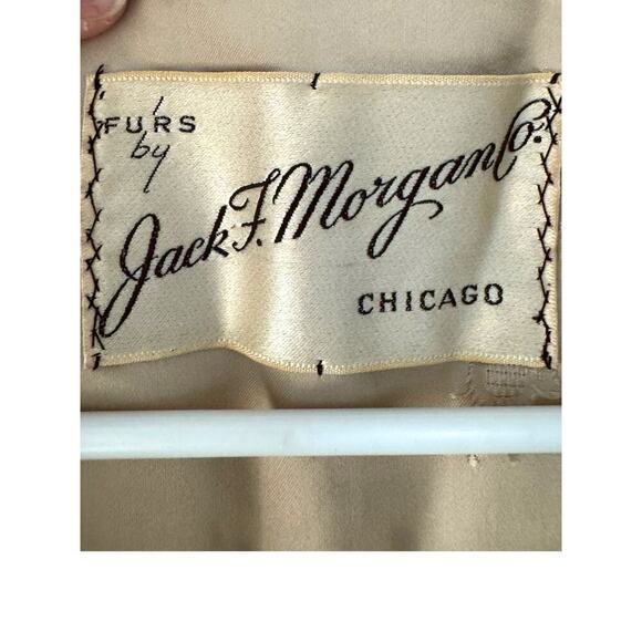 Vintage Mink Fur Stole wrap - Jack F. Morgan Chicago – Elegant Champagne Beige - Picture 5 of 12